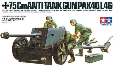 Tamiya 35047 German 75mm Anti Tank Gun 1/35 Tamiya 35047 German 75mm Anti Tank Gun 1/35