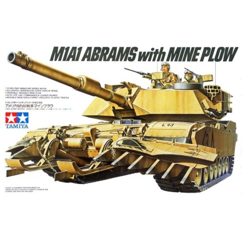 Tamiya 35158 US M1A1 Abrams with Mine Plow 1/35 Tamiya 35158 US M1A1 Abrams with Mine Plow 1/35