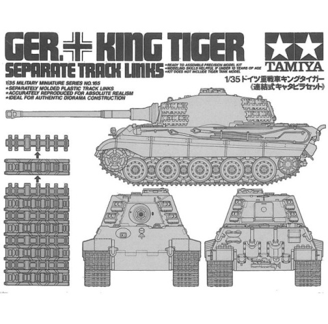 Tamiya 35165 King Tiger Track Links 1/35