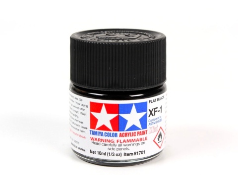 Tamiya 81701 Acrylic Mini XF-1 Flat Black
