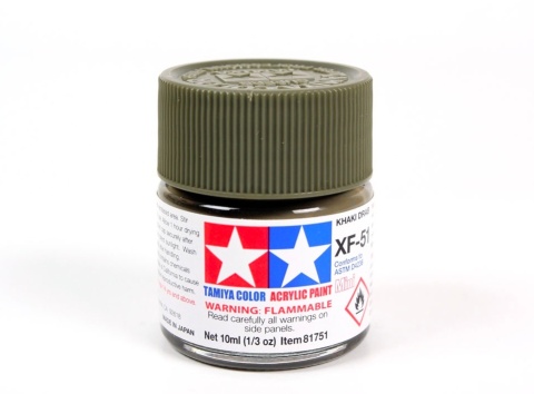 Tamiya 81751 Acrylic Mini XF-51 Khaki Drab