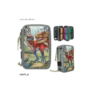 Top Model 13277 Piórnik potrójny z wyposażeniem Dino World Ilość sztuk w opakowaniu 2