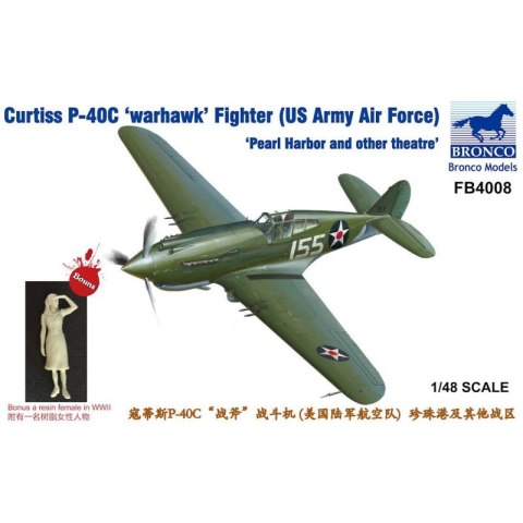 Bronco FB4008 Curtiss P-40C Warhawk