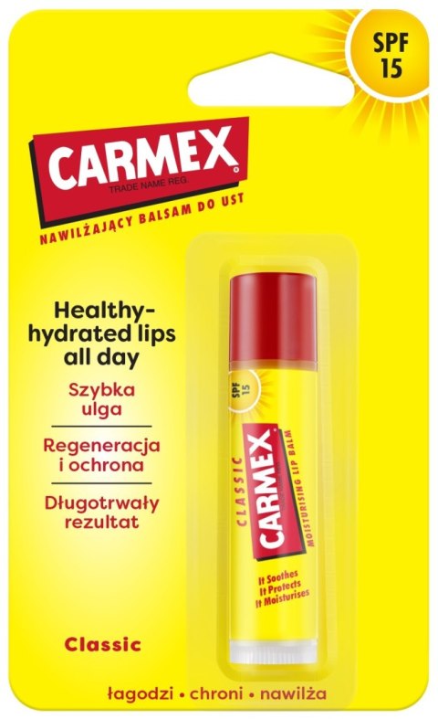 CARMEX Pomadka ochronna w sztyfcie Classic SPF 15 4,25 g