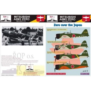 ROP o.s. MNFDL48017 1:48 Mitsubishi A6M2 Zero Model 21 - Zero over the Japan