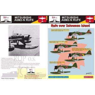 ROP o.s. MNFDL72010 1:72 Mitsubishi A6M2-N Rufe - Rufe over Solomon Islands