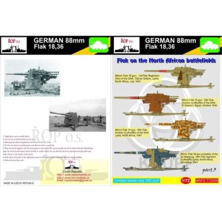 ROP o.s. MNFDT72009 1:72 German 88mm Flak 18,36 - Flak on the North African battlefields