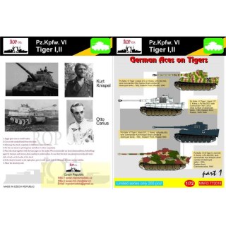 ROP o.s. MNFDT72018 1:72 Pz.Kpfw. IV Tiger I,II - German aces on Tigers