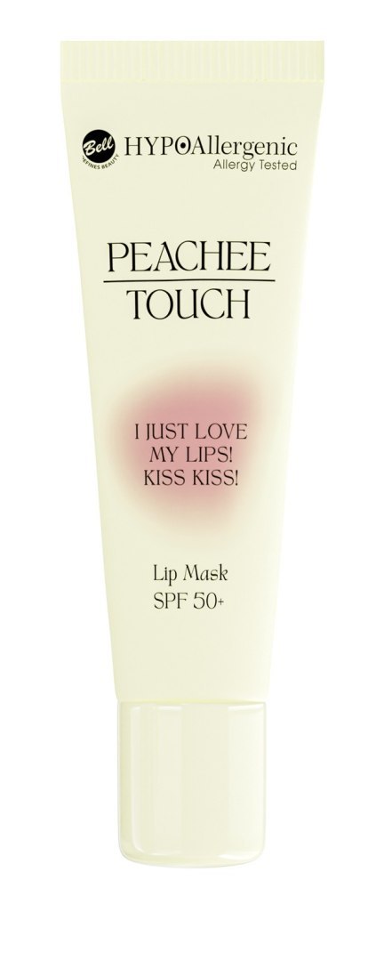 BELL HYPOAllergenic Maska hypoalergiczna do ust z SPF 50+ Peachee Touch 10 g