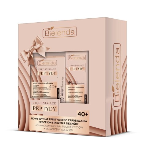 BIELENDA Zestaw Peptydy 40+ krem do twarzy 50ml + krem-serum pod oczy 15ml