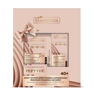 BIELENDA Zestaw Peptydy 40+ krem do twarzy 50ml + krem-serum pod oczy 15ml