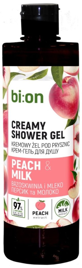 BIO NATURELL Kremowy żel pod prysznic Brzoskwinia i Mleko 473 ml