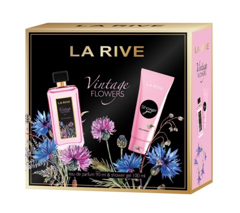 LA RIVE Zestaw dla kobiet Vintage Flowers Woda perfumowana 90 ml + Żel pod prysznic 100 ml