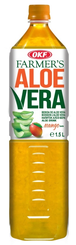 OKF Farmer's Aloe Vera z cząstkami aloesu Mango 1,5l /12/8809713912288