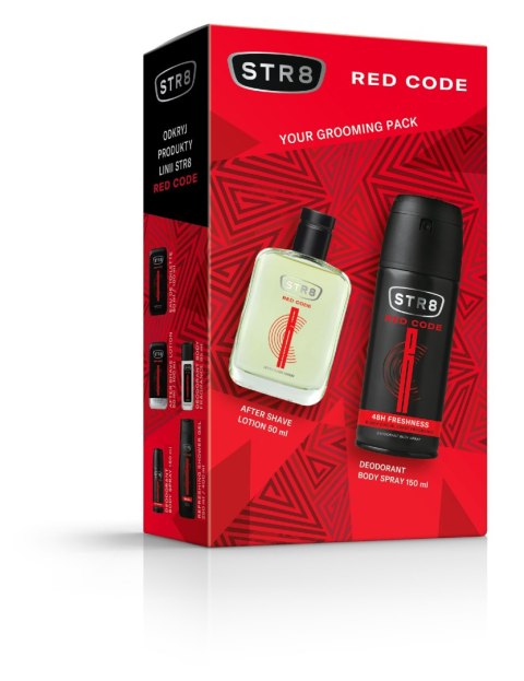 STR 8 Zestaw prezentowy Red Code (Woda po goleniu 50ml+Deo spray 150ml) 1 op.