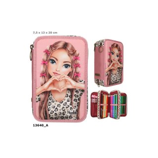 Top Model 13640 Piórnik potrójny z wyposażeniem z kokardkami LEOHEART Ilość sztuk w opakowaniu 2