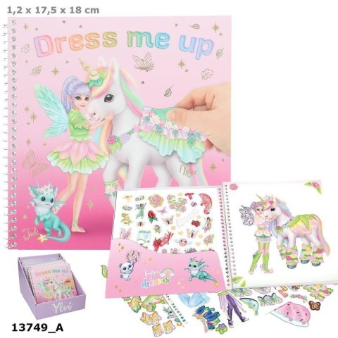 Top Model 13749 Zestaw Dress me Up z jednorożcem Ylvi, z naklejkami Ilość sztuk w opakowaniu 18