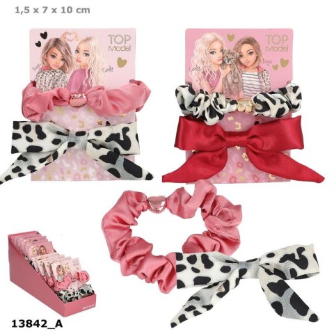 Top Model 13842 Zestaw gumka scrunchie i spinka , 2 wzory Ilość sztuk w opakowaniu 12
