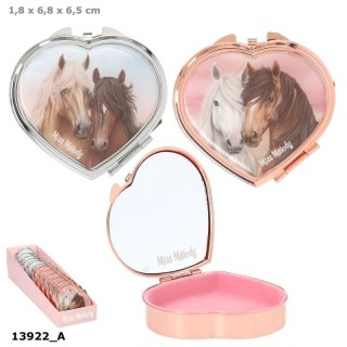 Top Model 13922 Metalowe pudełko z lusterkiem Miss Melody, na biżuterię, wyściełane, 7x6,5 cm, 2 wzory Ilość sztuk w opakowaniu