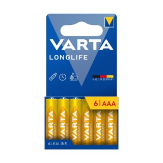 Bateria alkaliczna VARTA LR03 LONGLIFE 6szt./bl.