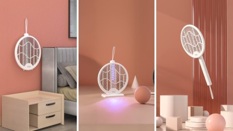 Elektryczna łapka / lampka na owady składana 3w1 TEESA