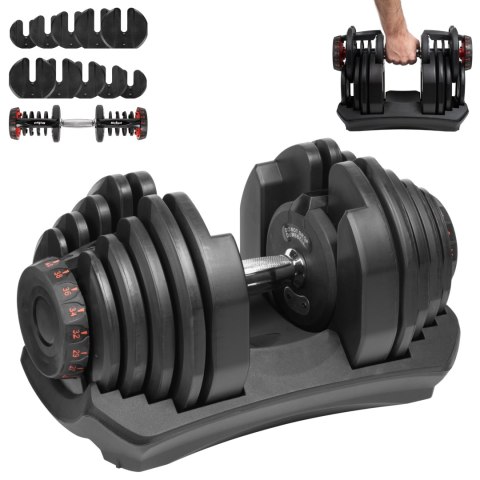 Hantel żeliwny regulowany automat 40 kg REBEL ACTIVE