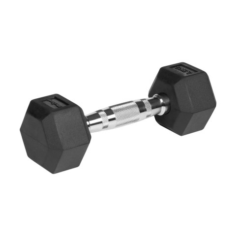 Hantle żeliwne gumowane HEX 2x2.5 kg REBEL ACTIVE