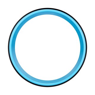 Koło do jogi Dharma, czarno-niebieskie, REBEL ACTIVE