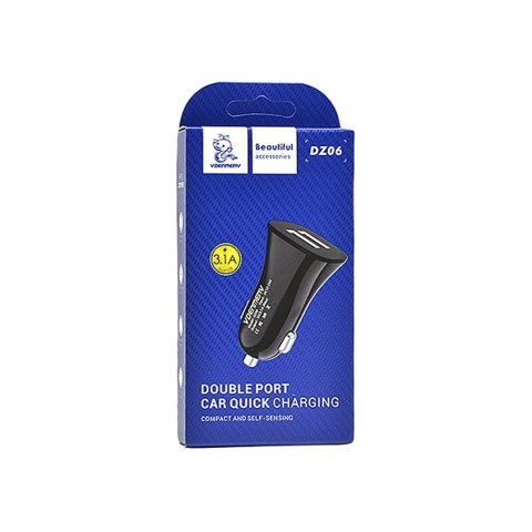 Ładowarka samochodowa 2xUSB 3000mA