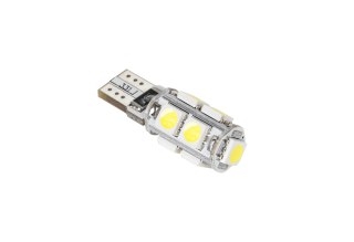 Lampa samochodowa LED T10, 9 x SMD5050, 12V, biała