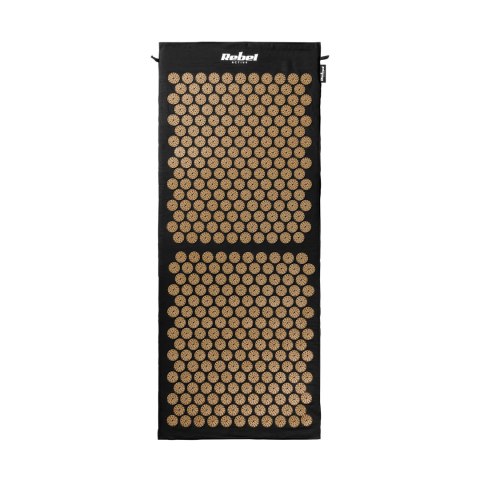 Mata zdrowotna ECO z kolcami do akupresury z poduszką, 110x42cm, XL, szare kolce, Rebel Active