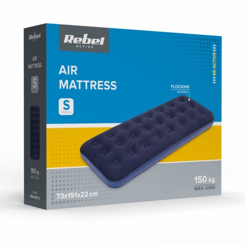 Materac dmuchany jednoosobowy REBEL ACTIVE, 191 x 73 x 22 cm