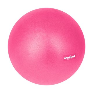 Mini piłka gimnastyczna do pilates rehabilitacyjna 25cm, kolor różowy, REBEL ACTIVE