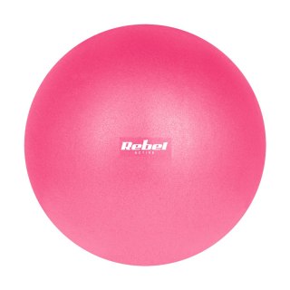 Mini piłka gimnastyczna do pilates rehabilitacyjna 25cm, kolor różowy, REBEL ACTIVE