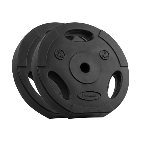 Obciążenie bitumiczne zestaw 2x10kg, otwór 31mm, talerz z uchwytami, REBEL ACTIVE