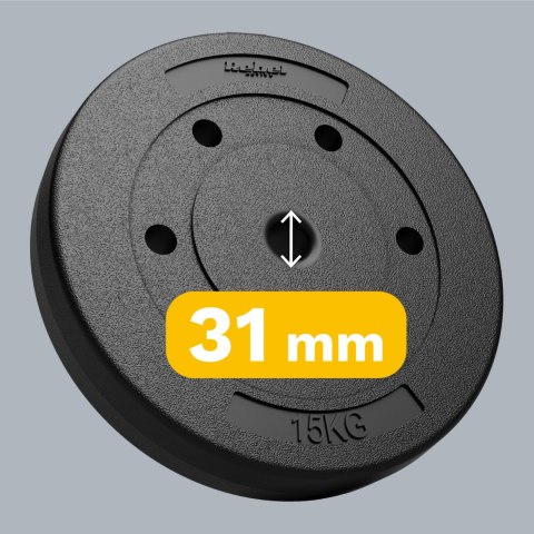 Obciążenie bitumiczne zestaw 2x15kg, otwór 31mm, REBEL ACTIVE