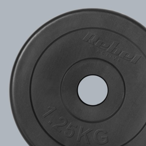 Obciążenie bitumiczne zestaw 4x1.25kg, otwór 31mm, talerz klasyczny, REBEL ACTIVE