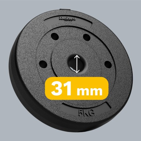 Obciążenie bitumiczne zestaw 4x5kg, otwór 31mm, REBEL ACTIVE