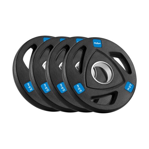 Obciążenie żeliwne olimpijskie gumowane zestaw 4x2.5kg, otwór 51mm , REBEL ACTIVE