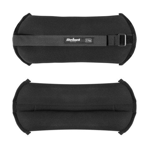 Obciążniki na kostki i nadgarstki 2x2kg, REBEL ACTIVE
