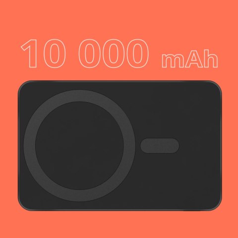 POWERBANK indukcyjny Kruger&Matz 10000 mAh magnetyczny czarny