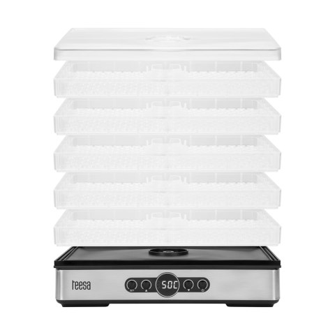 Suszarka do grzybów , warzyw , owoców , 400W , 5 sit, wyświetlacz, termoobieg, TEESA