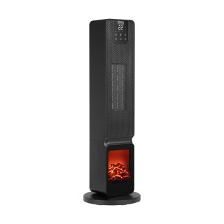 Terrmowentylator kolumnowy PTC Teesa z funkcją imitacją kominka (800/2000W)