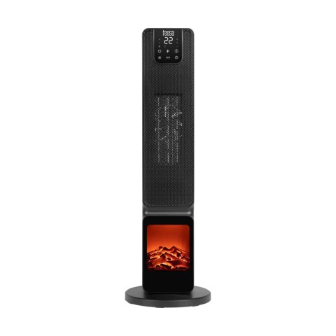 Termowentylator kolumnowy PTC Teesa z funkcją imitacją kominka (800/2000W)