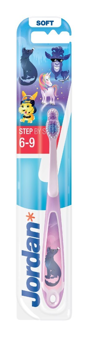 JORDAN Szczoteczka do zębów dla dzieci STEP BY STEP 6-9 lat - mix kolorów