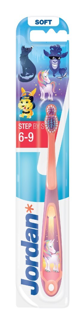 JORDAN Szczoteczka do zębów dla dzieci STEP BY STEP 6-9 lat - mix kolorów