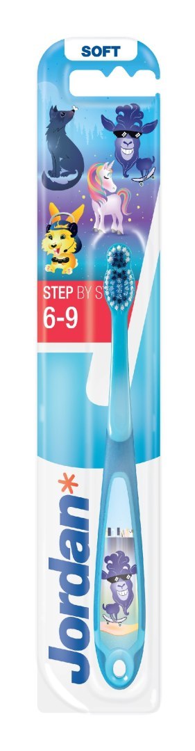 JORDAN Szczoteczka do zębów dla dzieci STEP BY STEP 6-9 lat - mix kolorów