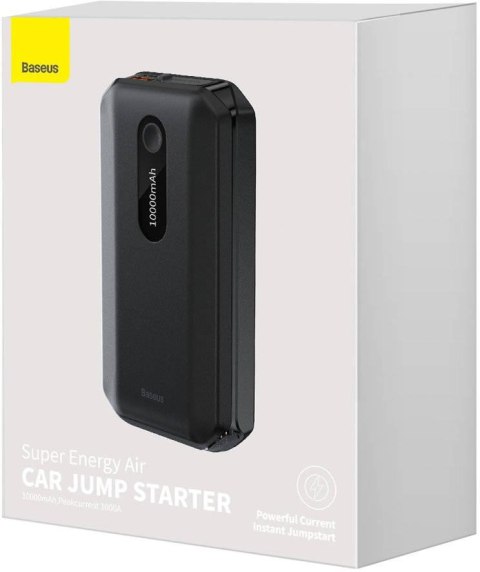 POWERBANK BOOSTER Baseus Max Car Jump Starter CGNL020101 10000mAh 12V 1000A + KABLE KROKODYLKI
