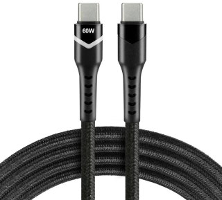 KABEL USB-C / USB-C RGB LED everActive CBB-1PDR 100cm 3A
