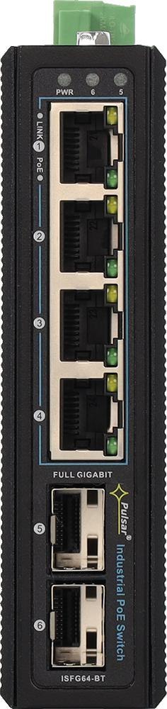 Switch przemysłowy ISFG64-BT PULSAR (4xPoE, 2xSFP)